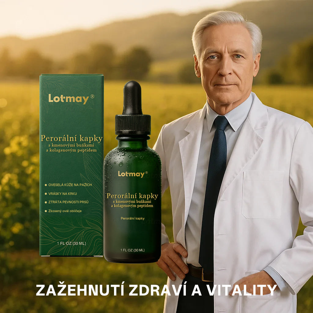 Lotmay® Kapky s kmenovými buňkami a kolagenovými peptidy pro vnitřní použití👩‍⚕️ (Zpevnění a lifting povolené pokožky & redukce tvorby vrásek) 🍀💥💥